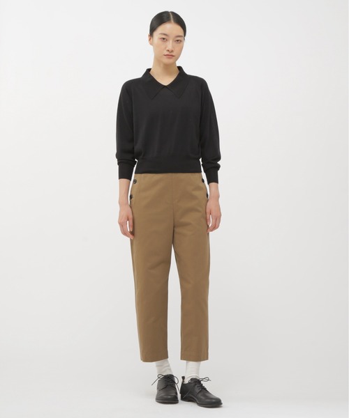 MARGARET HOWELL（マーガレットハウエル）の「WASHABLE WOOL（ニット/セーター・レディース・ブラック/ワインレッド・2）」の5枚目の写真