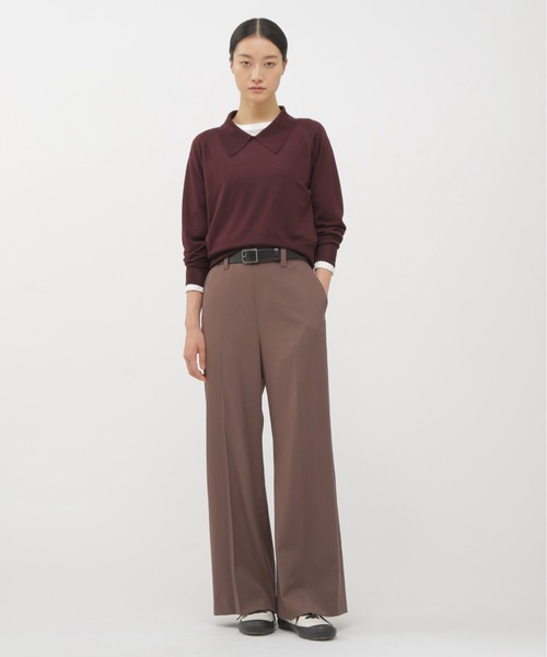 MARGARET HOWELL（マーガレットハウエル）の「WASHABLE WOOL（ニット/セーター・レディース・ブラック/ワインレッド・2）」の8枚目の写真