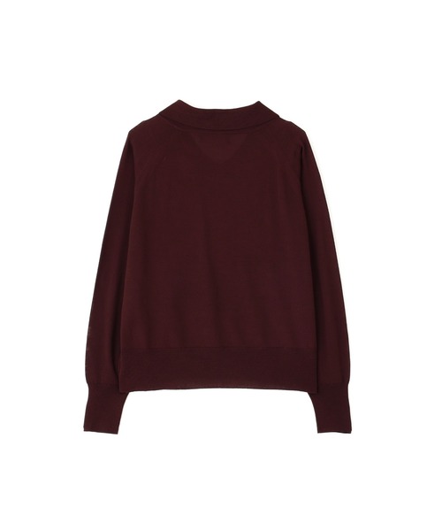 MARGARET HOWELL（マーガレットハウエル）の「WASHABLE WOOL（ニット/セーター・レディース・ブラック/ワインレッド・2）」の3枚目の写真