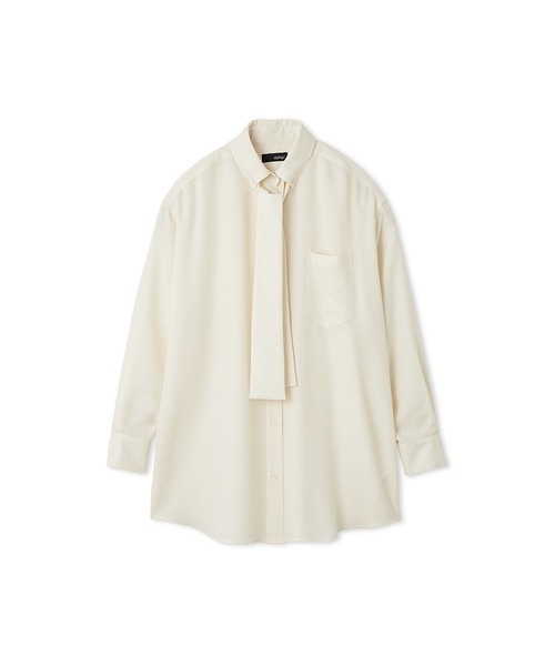 styling/（スタイリング）の「カシュクール2WAYシャツ（シャツ/ブラウス・レディース・モカ/オフホワイト/グレー/ブルー・F）」の2枚目の写真