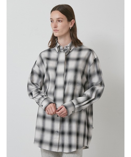 styling/（スタイリング）の「カシュクール2WAYシャツ（シャツ/ブラウス・レディース・モカ/オフホワイト/グレー/ブルー・F）」の7枚目の写真