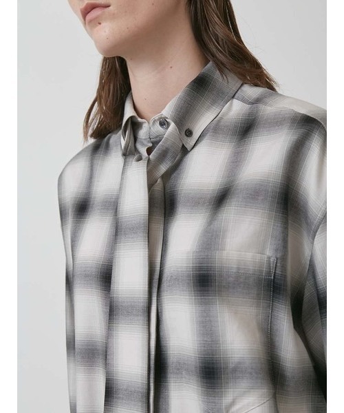 styling/（スタイリング）の「カシュクール2WAYシャツ（シャツ/ブラウス・レディース・モカ/オフホワイト/グレー/ブルー・F）」の11枚目の写真