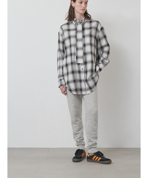 styling/（スタイリング）の「カシュクール2WAYシャツ（シャツ/ブラウス・レディース・モカ/オフホワイト/グレー/ブルー・F）」の6枚目の写真