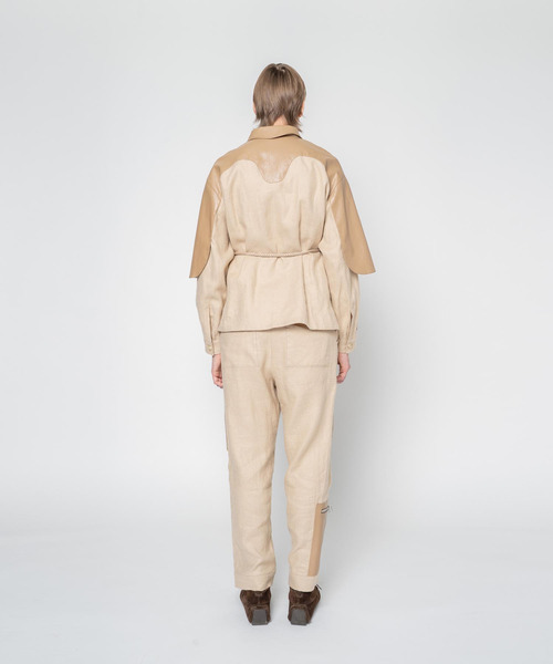 muller of yoshiokubo（ミュラーオブヨシオクボ）の「muller of yoshiokubo ミュラーオブヨシオクボ / MOON SHIRTS BLOUSON ムーンシャツブルゾン / MLF25203（ブルゾン・レディース・ブラック/ベージュ・36）」の5枚目の写真