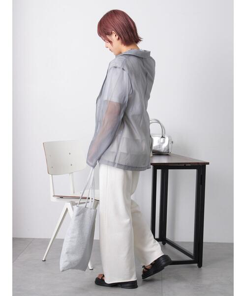 ehka sopo（エヘカソポ）の「◎シアーテーラードジャケット（テーラードジャケット・レディース・グレー/サックスブルー/ベージュ・F）」の11枚目の写真