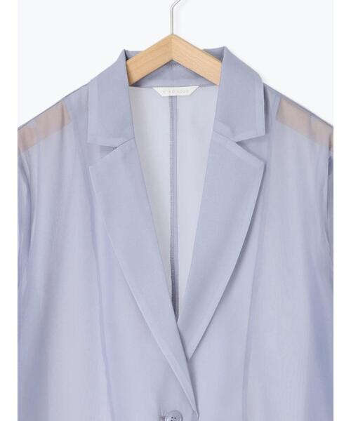 ehka sopo（エヘカソポ）の「◎シアーテーラードジャケット（テーラードジャケット・レディース・グレー/サックスブルー/ベージュ・F）」の17枚目の写真