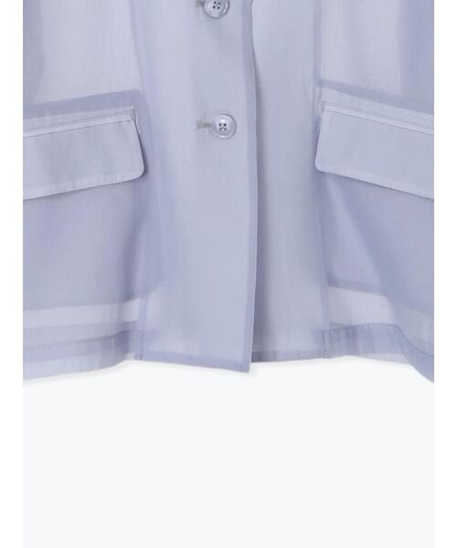 ehka sopo（エヘカソポ）の「◎シアーテーラードジャケット（テーラードジャケット・レディース・グレー/サックスブルー/ベージュ・F）」の19枚目の写真