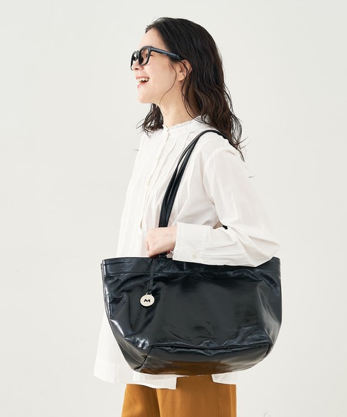 marco masi（マルコマージ）の「【MARCO MASI】２WAYハンドルレザートートバッグ　ブラック（トートバッグ・レディース・ブラック・フリー）」の13枚目の写真