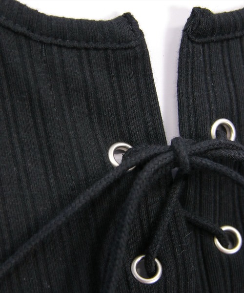 clear（クリア）の「フロントスピンドルカットソー[カジュアル 着回し抜群 大人]（Tシャツ/カットソー・レディース・ブラック/オフホワイト/チャコールグレー/ネイビー/ブラウン/レッド・F）」の13枚目の写真