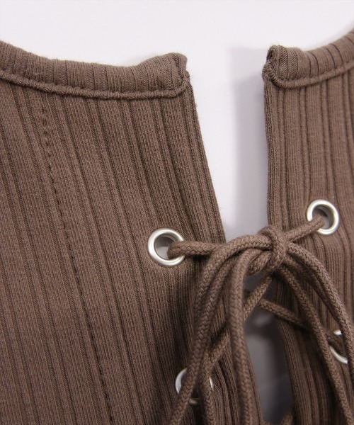 clear（クリア）の「フロントスピンドルカットソー[カジュアル 着回し抜群 大人]（Tシャツ/カットソー・レディース・ブラック/オフホワイト/チャコールグレー/ネイビー/ブラウン/レッド・F）」の17枚目の写真