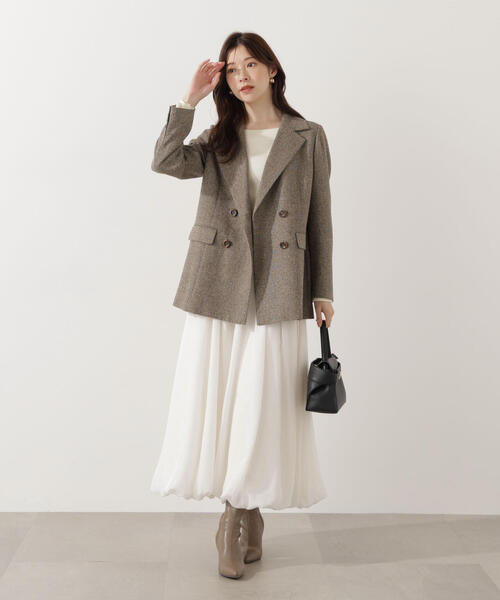 PROPORTION BODY DRESSING（プロポーションボディドレッシング）の「＜ウォッシャブル＞バルーンスカート / 1215220003（スカート・レディース・ホワイト/ブラック・P/S/MEDIUM）」の10枚目の写真