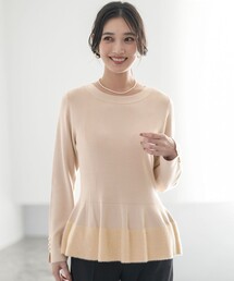 ANY SIS（エニィスィス）の「ペプラムフェザー ニット（ニット/セーター）」