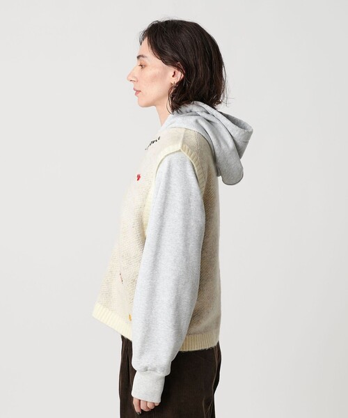 TOWNCRAFT（タウンクラフト）の「【別注】＜TOWNCRAFT＞ニット ベスト（ベスト・レディース・ブラック/オフホワイト・FREE）」の7枚目の写真