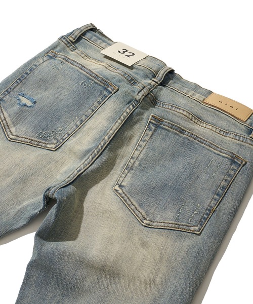mnml(ミニマル)の「【mnml/ミニマル】STRETCH DENIM 25ML-SP469D(デニムパンツ・メンズ・ブルー/ブラック・SMALL/MEDIUM/LARGE/X-LARGE)」の3枚目の写真