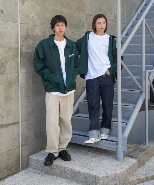 THRASHER(スラッシャー)の「TWILL WORK JACKET/THRASHER スラッシャー ツイル ワーク ジャケット カバーオール ブルゾン アウターワークウェア ストリート(ブルゾン・メンズ・ブラック/ダークグリーン・MEDIUM/X-LARGE/LARGE)」の12枚目の写真