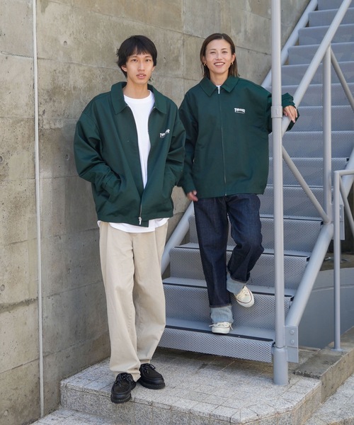 THRASHER(スラッシャー)の「TWILL WORK JACKET/THRASHER スラッシャー ツイル ワーク ジャケット カバーオール ブルゾン アウターワークウェア ストリート(ブルゾン・メンズ・ブラック/ダークグリーン・MEDIUM/X-LARGE/LARGE)」の13枚目の写真