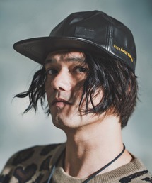 GLIMCLAP(ONbv)mko13151-Synthetic Leather Flat Cap Lbv(192-054-gla-cf)(Lbv)