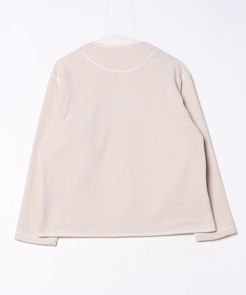 Vincent et Mireille(バンソンエミレイユ)の「VINCENT ET MIREILLE/ヴァンソン エ ミレイユ フリースカーディガン FLEECE CARDIGAN(カーディガン/ボレロ・レディース・ブラック/ベージュ/オフホワイト・36)」の4枚目の写真