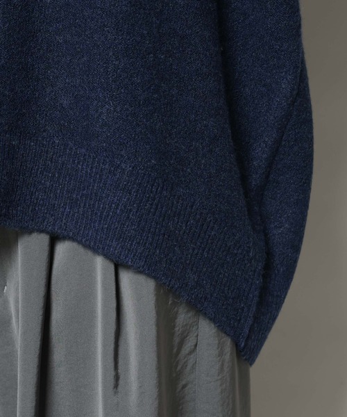 セール】Vネックワイドシルエット圧縮ニット（ニット/セーター）｜NANO