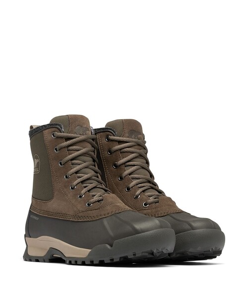 SOREL（ソレル）の「防水 防寒 軽量 SOREL／メンズ バクストン ライトブーツ ウォータープルーフ スノーブーツ／ソレル（ブーツ・メンズ・ブラック/ライトブラウン/ブラウン・29.0cm/27.0cm/25.5cm/27.5cm/26.0cm/28.5cm/28.0cm/25.0cm/26.5cm）」の2枚目の写真