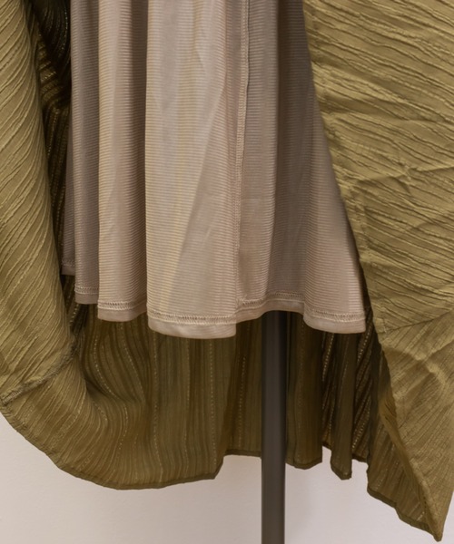 CLETTEオリジナルフロントボタンティアードデザインワンピース