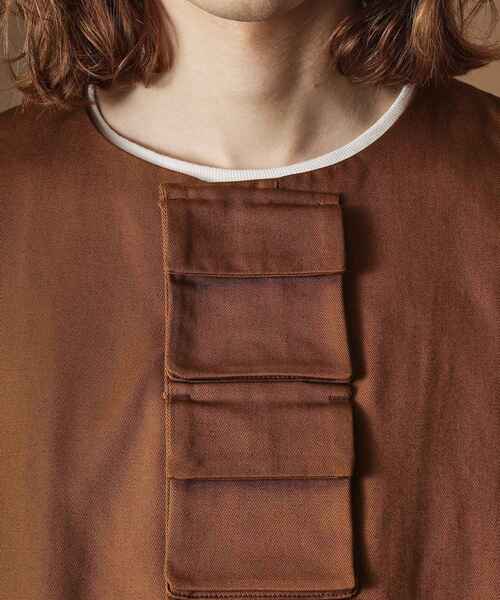 40ｃｔ＆525（フォーティーカラッツアンドゴーニーゴ）の「【Sサイズ～】多ポケットユーティリティべスト（ベスト・メンズ・ブラウン系/ブラック・04/01/02/03）」の19枚目の写真