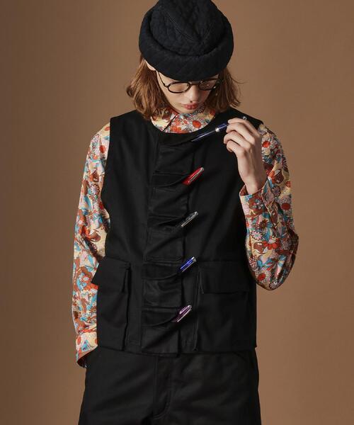 40ｃｔ＆525（フォーティーカラッツアンドゴーニーゴ）の「【Sサイズ～】多ポケットユーティリティべスト（ベスト・メンズ・ブラウン系/ブラック・04/01/02/03）」の21枚目の写真