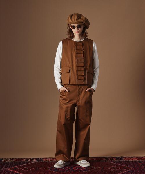 40ｃｔ＆525（フォーティーカラッツアンドゴーニーゴ）の「【Sサイズ～】多ポケットユーティリティべスト（ベスト・メンズ・ブラウン系/ブラック・04/01/02/03）」の6枚目の写真