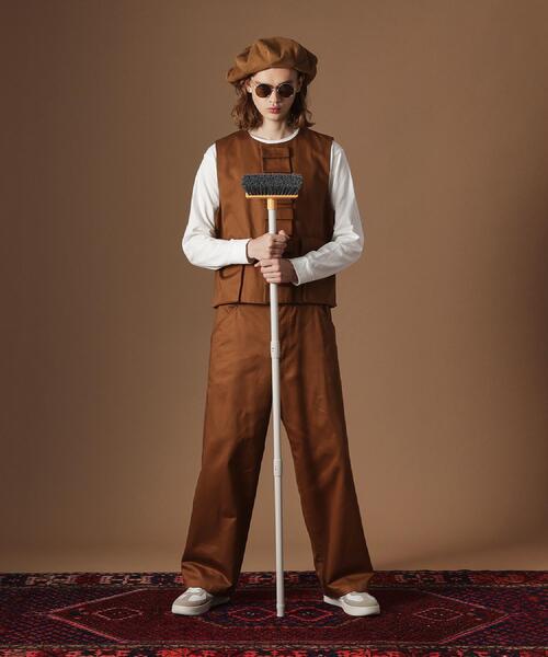 40ｃｔ＆525（フォーティーカラッツアンドゴーニーゴ）の「【Sサイズ～】多ポケットユーティリティべスト（ベスト・メンズ・ブラウン系/ブラック・04/01/02/03）」の5枚目の写真