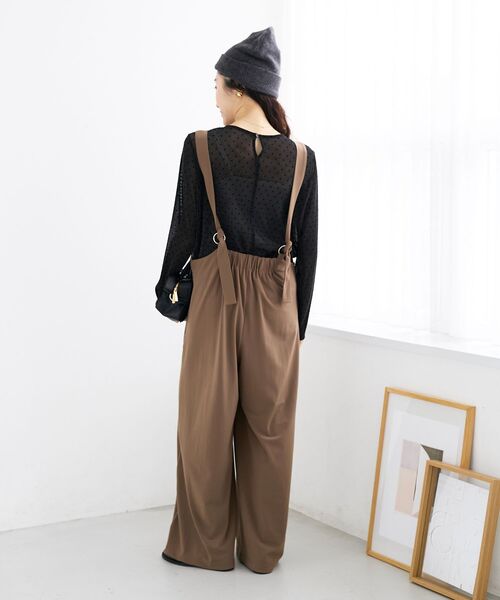 le.coeur blanc（ルクールブラン）の「シアーラメフロッキードットプルオーバー（Tシャツ/カットソー・レディース・ブラウン系その他2/ブラック系その他/ホワイト系その他・38）」の22枚目の写真