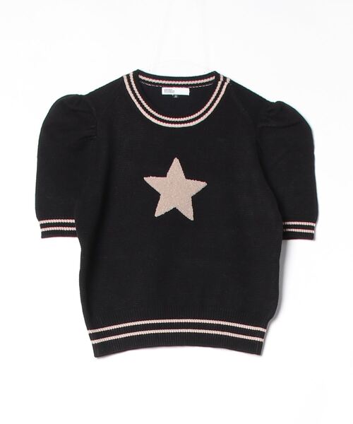 ダブルスタンダードクロージング　24AW　スターモチーフ　ニット　星　ブラック ダブルスタンダードクロージング 24AW スターモチーフ ニット 星 ブラック