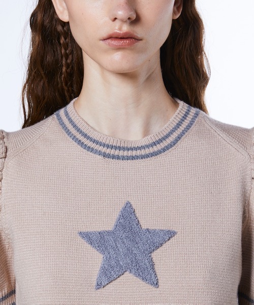 DOUBLE STANDARD CLOTHING スターパフスリーブニット DOUBLE STANDARD CLOTHING（ダブルスタンダードクロージング） ニット