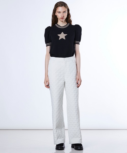 DOUBLE STANDARD CLOTHING スターパフスリーブニット DOUBLE STANDARD CLOTHING（ダブルスタンダードクロージング）の