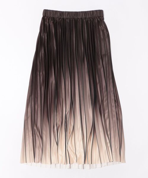 m.f.editorial(エムエフエディトリアル)の「【グラデーション プリーツ】m.f.エディトリアル レディース ロングスカート(スカート・レディース・ダークウッド/グレー系その他2/ブルー系その他・MEDIUM)」の6枚目の写真