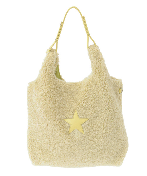 CONVERSE TOKYO（コンバーストウキョウ）の「2WAY BOA SHOPPING TOTE BAG（トートバッグ・レディース・アイボリー/ブラック/サックスブルー/イエロー・FREE）」の4枚目の写真