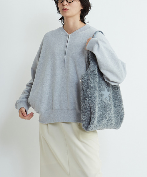 CONVERSE TOKYO（コンバーストウキョウ）の「2WAY BOA SHOPPING TOTE BAG（トートバッグ・レディース・アイボリー/ブラック/サックスブルー/イエロー・FREE）」の5枚目の写真