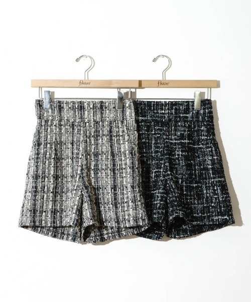 flower（フラワー）の「ツイードショートパンツ（その他パンツ・レディース・ブラック/グレー・FREE）」の10枚目の写真