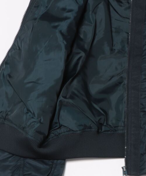 G-STAR（ジースター）の「BOMBER JACKET/ミリタリーディテールMA1タイプボンバージャケット/パネルデザインブルゾン（MA-1・レディース・ダークブルー・SMALL/X-SMALL/MEDIUM）」の2枚目の写真