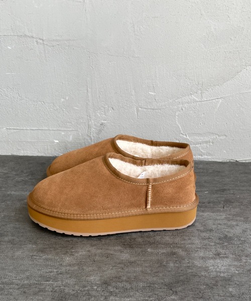 EMU Australia（エミューオーストラリア）の「【WEB限定】[EMU Australia/エミュ オーストラリア] 厚底 ムートン スリッポン（その他シューズ・レディース・ブラック/ブラウン・6/7/8）」の11枚目の写真