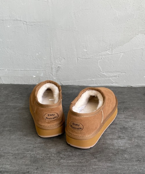 EMU Australia（エミューオーストラリア）の「【WEB限定】[EMU Australia/エミュ オーストラリア] 厚底 ムートン スリッポン（その他シューズ・レディース・ブラック/ブラウン・6/7/8）」の13枚目の写真