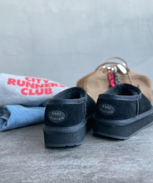 EMU Australia（エミューオーストラリア）の「【WEB限定】[EMU Australia/エミュ オーストラリア] 厚底 ムートン スリッポン（その他シューズ・レディース・ブラック/ブラウン・6/7/8）」の17枚目の写真