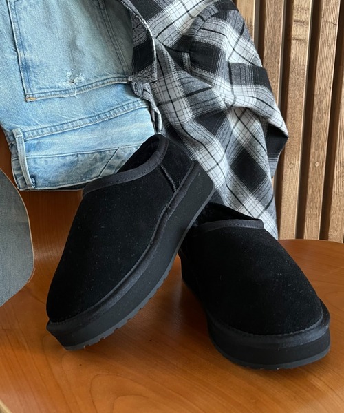 EMU Australia（エミューオーストラリア）の「【WEB限定】[EMU Australia/エミュ オーストラリア] 厚底 ムートン スリッポン（その他シューズ・レディース・ブラック/ブラウン・6/7/8）」の14枚目の写真