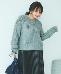 アンゴラ ニット」に該当するニット/セーター（グレー/灰色系