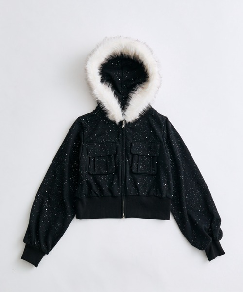 OLIVE des OLIVE(オリーブデオリーブ)の「ZIPパーカー(パーカー・レディース・ブラック/オートミール/その他・FREE)」の12枚目の写真