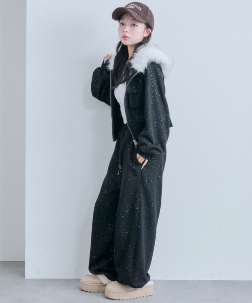 OLIVE des OLIVE(オリーブデオリーブ)の「ZIPパーカー(パーカー・レディース・ブラック/オートミール/その他・FREE)」の9枚目の写真