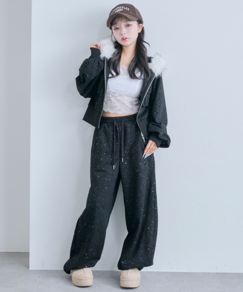 OLIVE des OLIVE(オリーブデオリーブ)の「ZIPパーカー(パーカー・レディース・ブラック/オートミール/その他・FREE)」の11枚目の写真