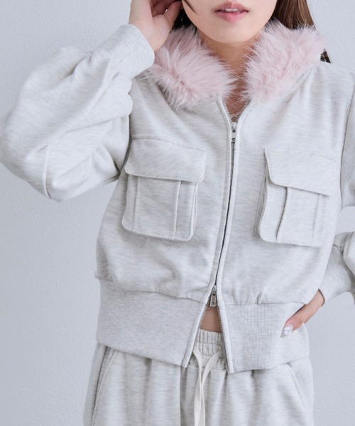 OLIVE des OLIVE(オリーブデオリーブ)の「ZIPパーカー(パーカー・レディース・ブラック/オートミール/その他・FREE)」の18枚目の写真