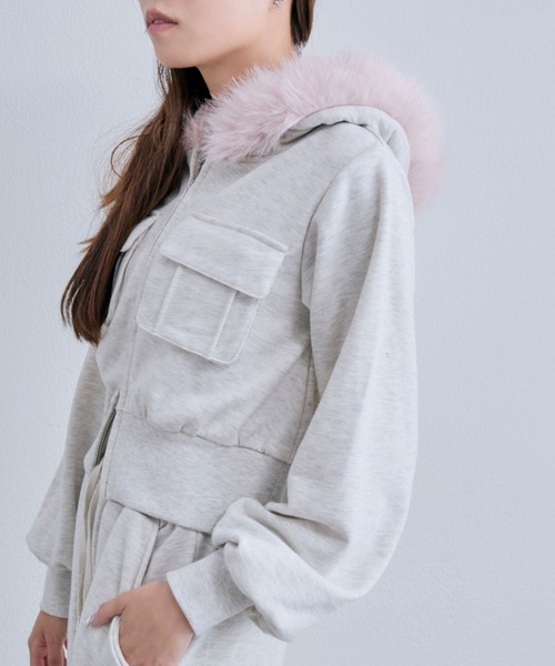 OLIVE des OLIVE(オリーブデオリーブ)の「ZIPパーカー(パーカー・レディース・ブラック/オートミール/その他・FREE)」の17枚目の写真