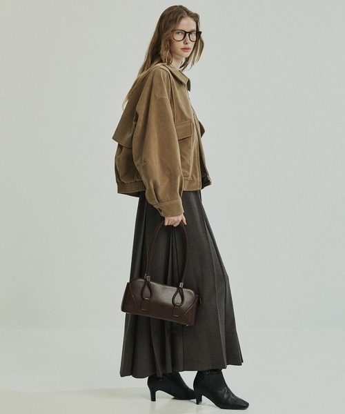 PUBLIC TOKYO（パブリックトウキョウ）の「【大人気再販中＊完売間近】フローヨークレザーブルゾン（ブルゾン・レディース・ベージュ/ブラック/ブラウン・FREE）」の12枚目の写真