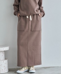 Doux archives（ドゥアルシーヴ）の「裏起毛ベイカータイトスカート（スカート・レディース）」